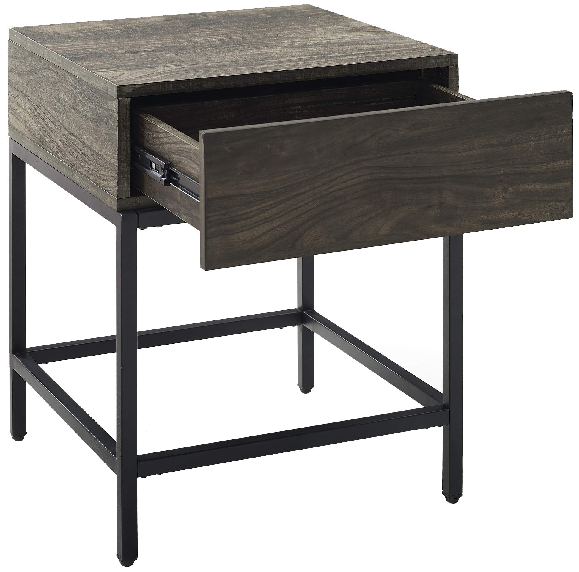 Crosley Furniture Jacobsen Small Side End Table with Storage Drawer for Living Room, Brown Ash - Image 5