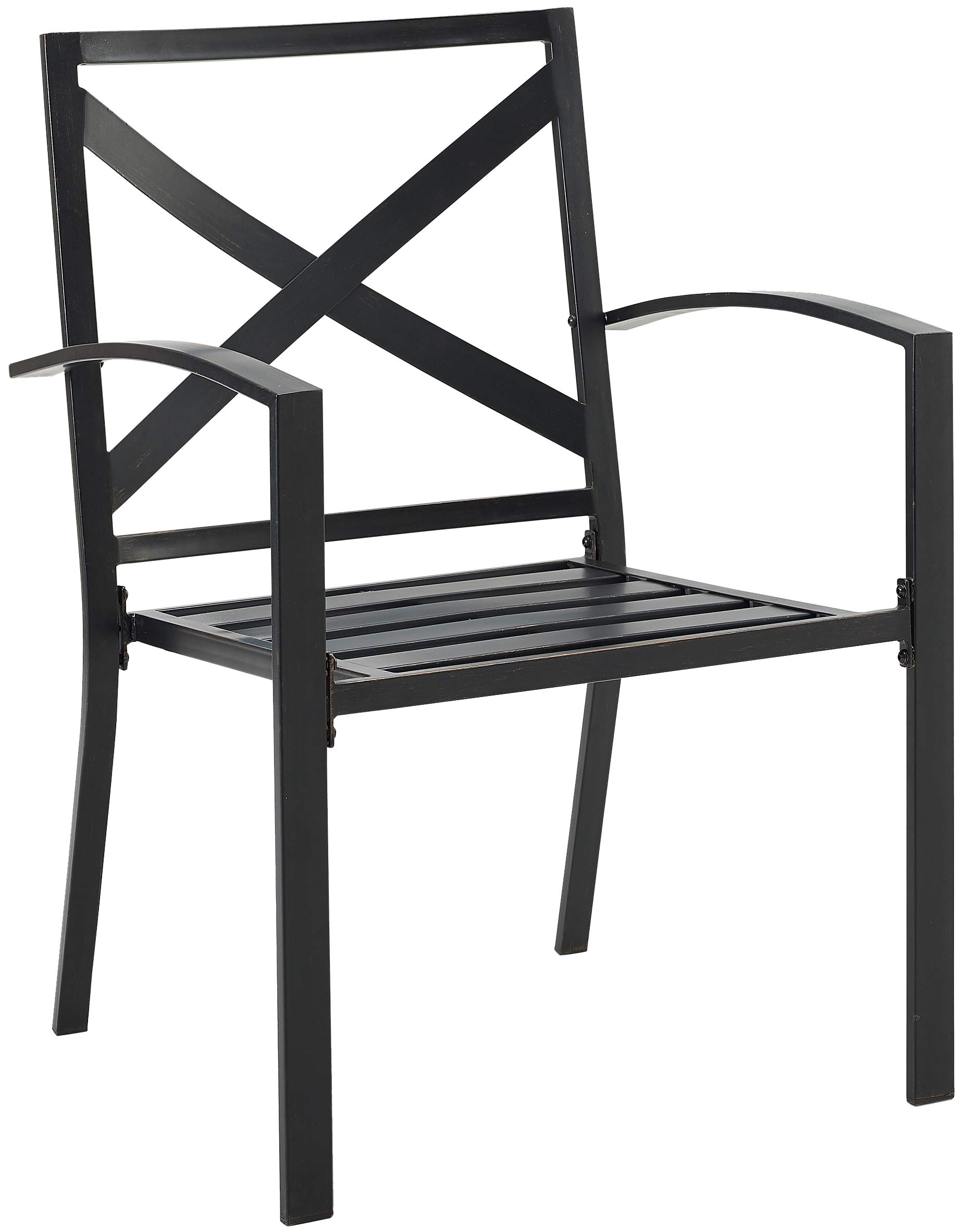 Crosley Furniture Kaplan 2-Piece Outdoor Chair Set, Dining Patio Chairs for Deck, Backyard, Oiled Bronze with Oatmeal Cushions - Image 9