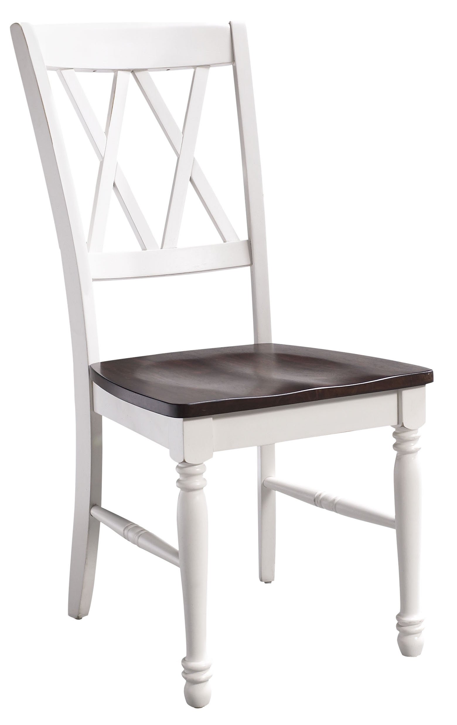 Crosley Furniture Shelby 7-Piece Traditional Dining Table Set for 6, Dinner Tables with Kitchen Chairs, Distressed White - Image 3