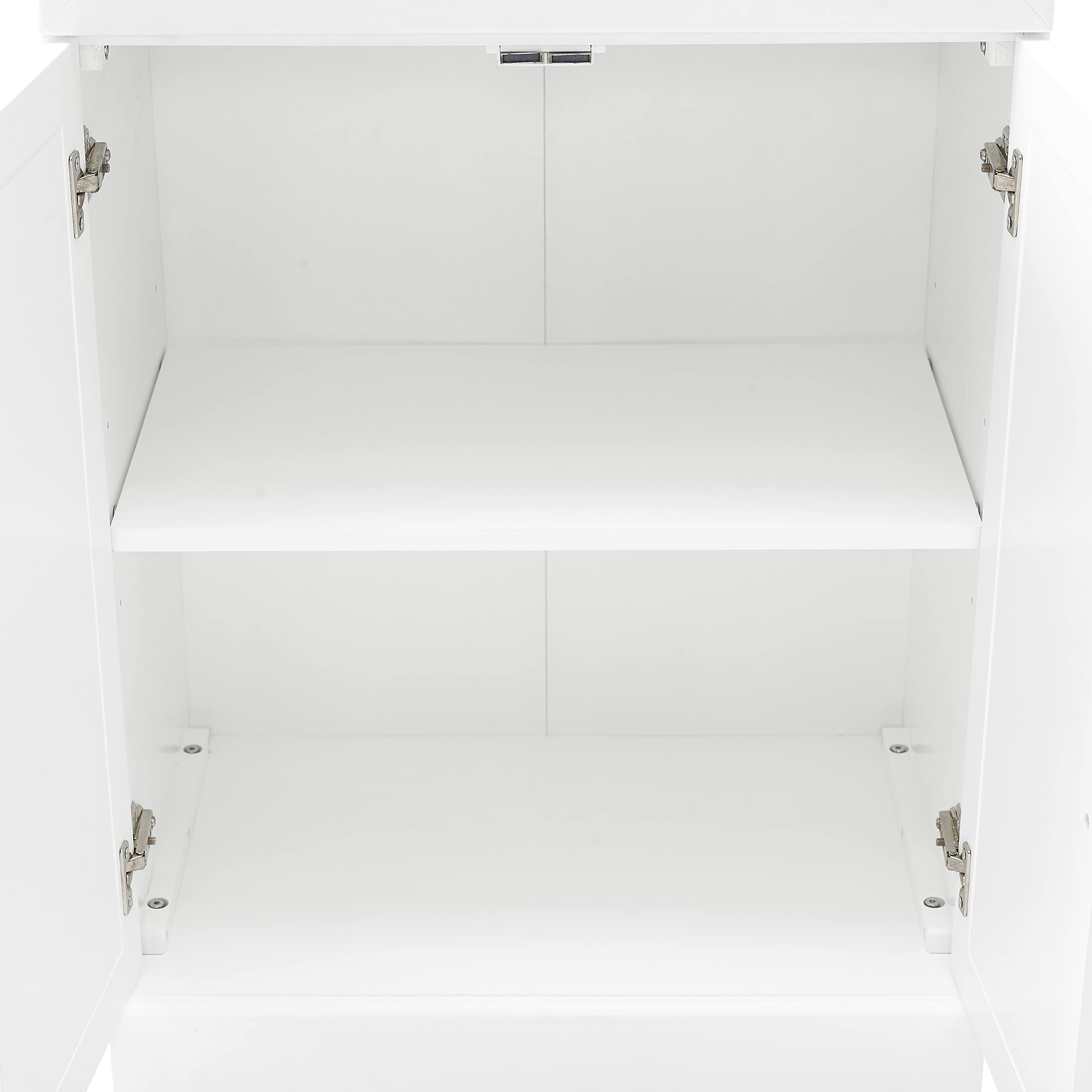 Crosley Furniture Stanton Traditional Sideboard Buffet Cabinet with Storage, White - Image 9