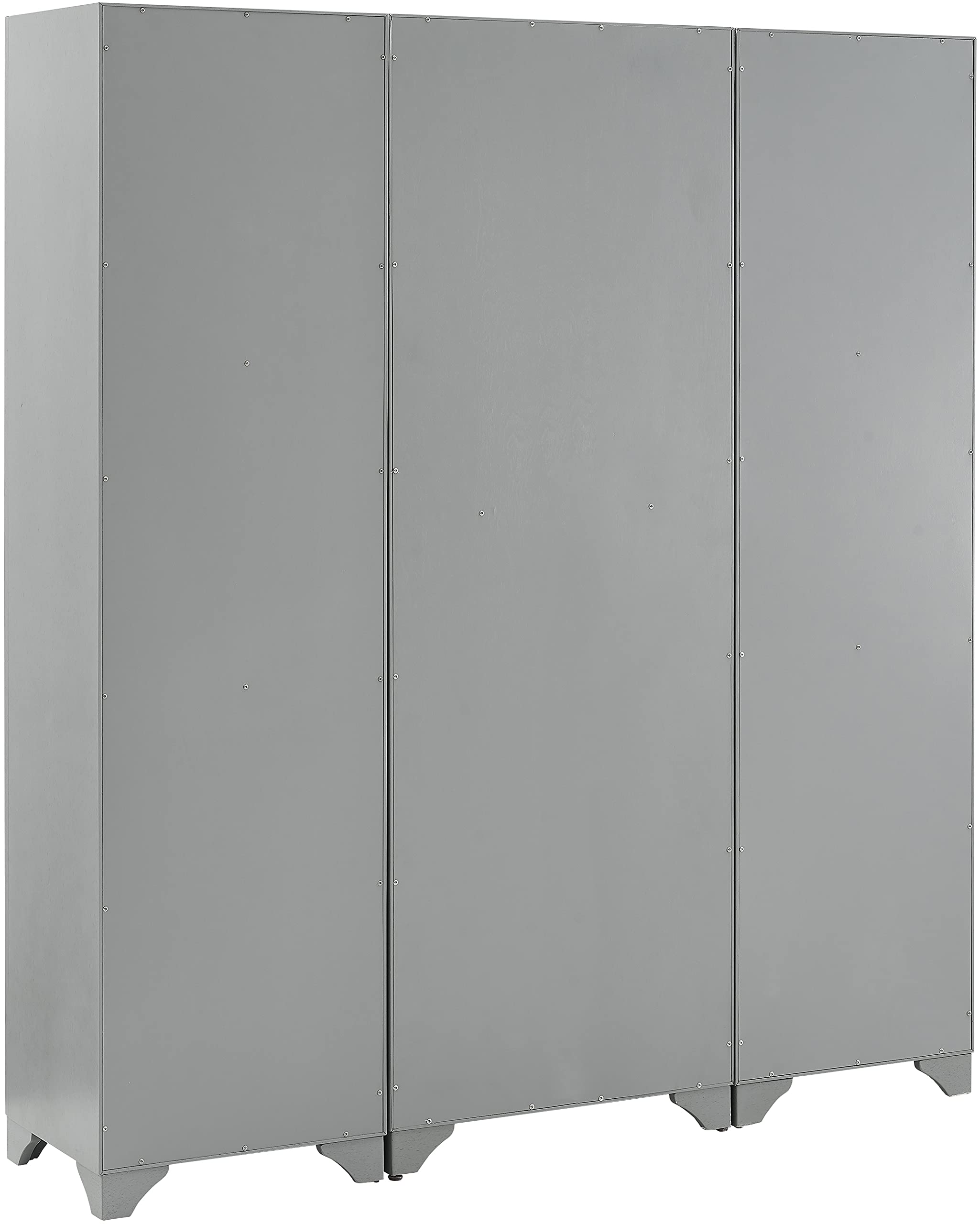Crosley Furniture Tara 3-Piece Pantry Storage Cabinet Set with Shelves, Kitchen, Dining, or Laundry Room, Distressed Gray - Image 12