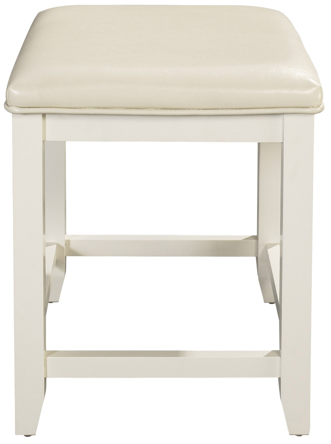 Crosley Furniture Vista Makeup Vanity Chair with Upholstered Seat, White - Image 3